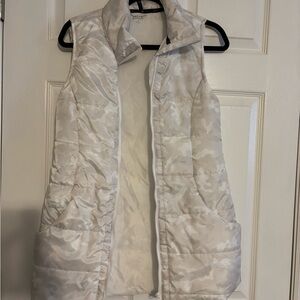 ZELOS Cream Textured Vest for Cozy Layering